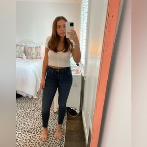 MOTHER The Stunner Ankle Step Fray Size 27